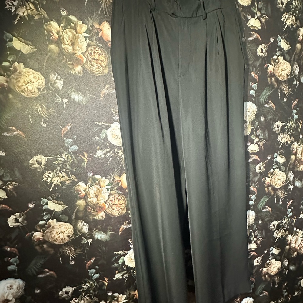 Crosby. Black Wide-Leg Trousers